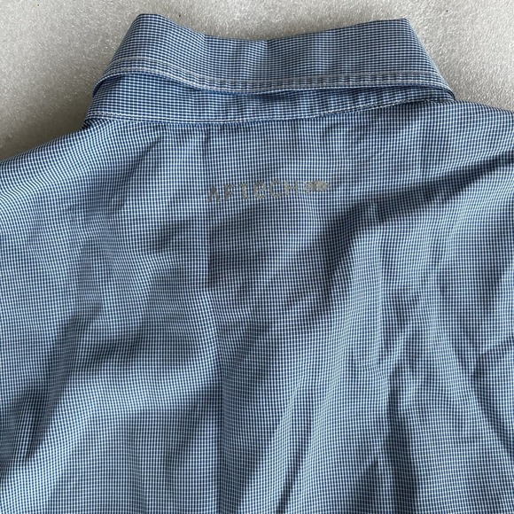 American Fishing Tackle Co Short Sleeve Blue Polo Button Down Men's Large - Picture 9 of 10